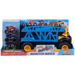 Hot Wheels - Monster Trucks Transporteur Monster Mover avec 3 Véhicules