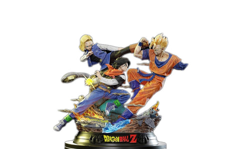 Figurine Dragon Ball - Combat Épique : Gohan vs C-17 & C-18