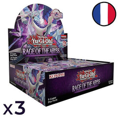Jeu de cartes Yu-Gi-Oh! - 3 Boites de 24 Boosters Rage des Abysses