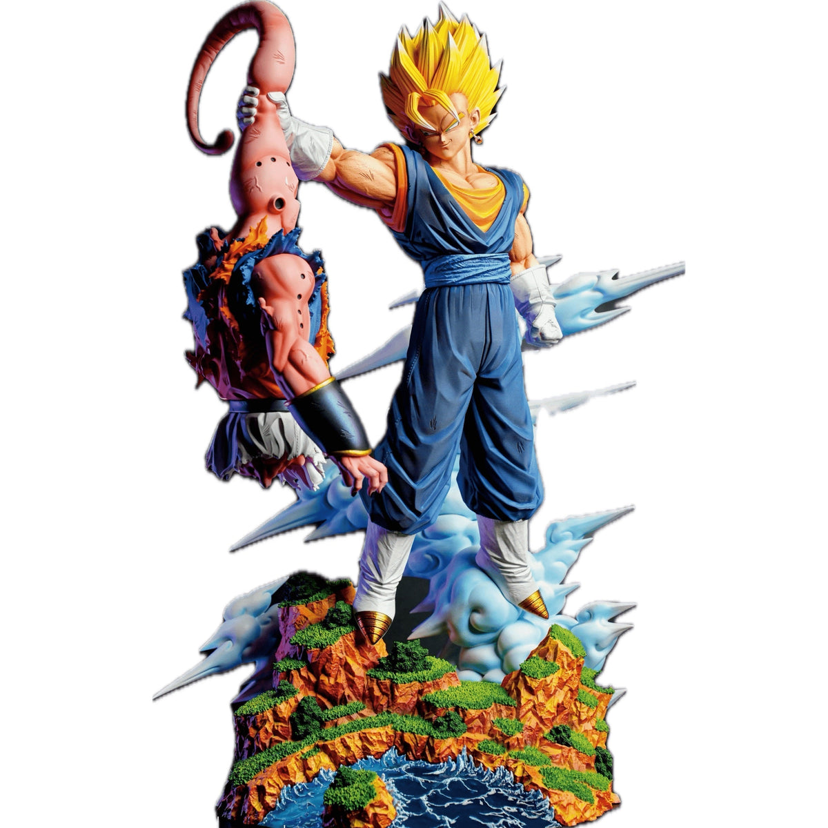 Figurine Dragon Ball - Vegetto Super Saiyan vs Buu