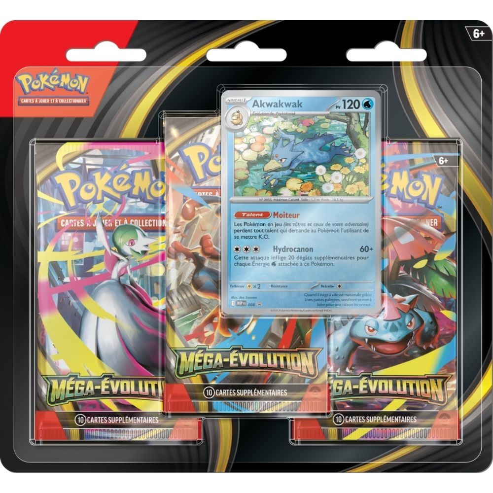 Jeu de cartes Pokémon - [SCELLE] ME01- Mega Evolution - Tripack (x3 Boosters)