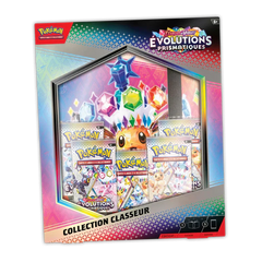 Jeu de cartes Pokémon - [SCELLE] Coffret Portfolio + 5 Boosters Evolutions Prismatiques [FR]