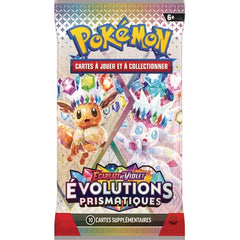 Jeu  de cartes Pokémon - Bundle de 6 boosters - Écarlate et Violet - Évolutions Prismatiques EV08.5 (scellé)