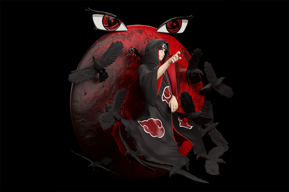 Figurine Naruto - Itachi Uchiwa "Sharingan" 1