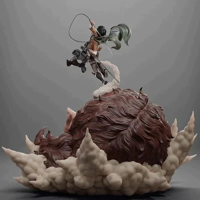 Figurine Attaque des Titans - Livaï vs Titan Bestial - Anime Town
